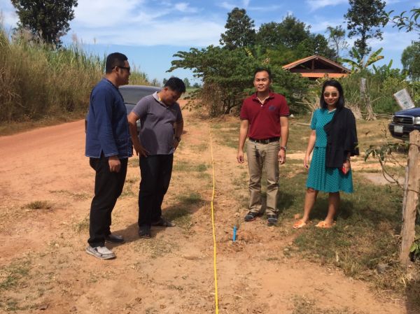 กิจกรรมตรวจรับงาน โครงการจ้างขยายท่อเมนประปาหมู่บ้าน หมู่ 8 บ้านม่วงหัก