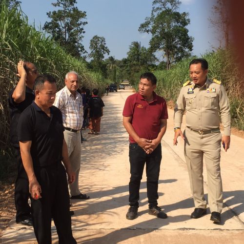 โครงการก่อสร้างถนน คสล. บ้านโพนทรายหมู่ 3 งบประมาณรองนายกรัฐมนตรี