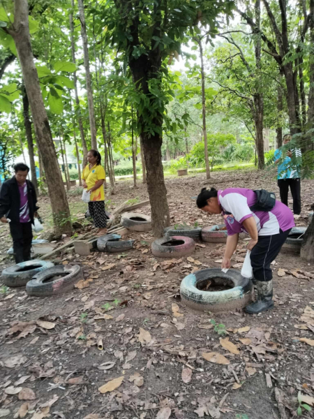 เทศบาลตพบลโพนทราย ร่วมกับรพสต.บ้านคำฮี รพสต.โพนทราย อสม.ตำบลโพนทราย อถล.ตำบลโพนทราย รณรงค์ประชาสัมพันธ์ ปรับปรุงภูมิทัศน์เพื่อกำจัดลูกน้ำยุงลาย และพ่นยุงในสถานศึกษาทุกแห่งก่อนเปิดทำการเรียนการสอน